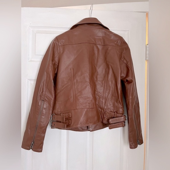 Bagatelle Brown real Leather Jacket - Picture 3 of 9